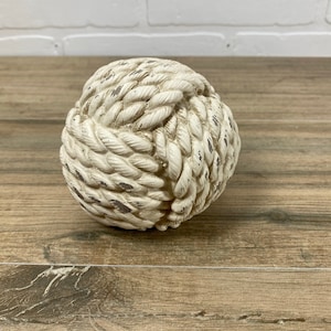 Rope Ball Farmhouse Nautical Decor Beach Decor Beach House Decor Nautical Rope Ball