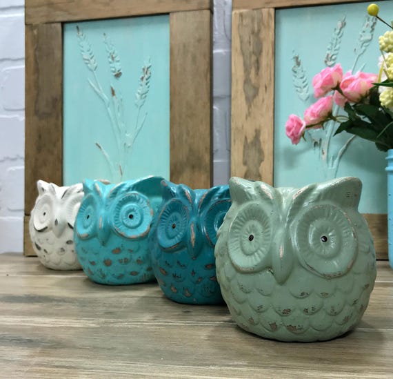 Owl Figurine Candle Holder Owl Collectible Owl Decor Candleholder Owl Statue French Country Owl Farmhouse Decor Candle Holder Birthday Gift
