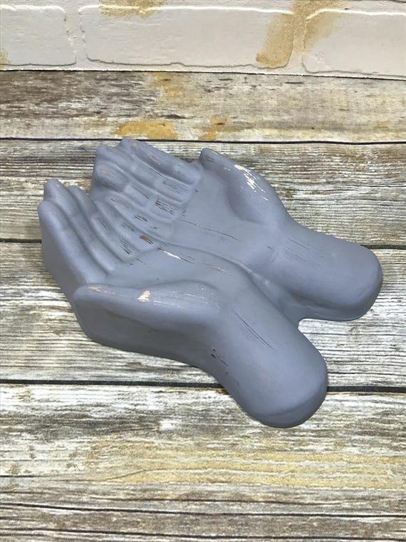 Open Hands Trinket Dish Rustic Farmhouse Decor Key Holder Etsy