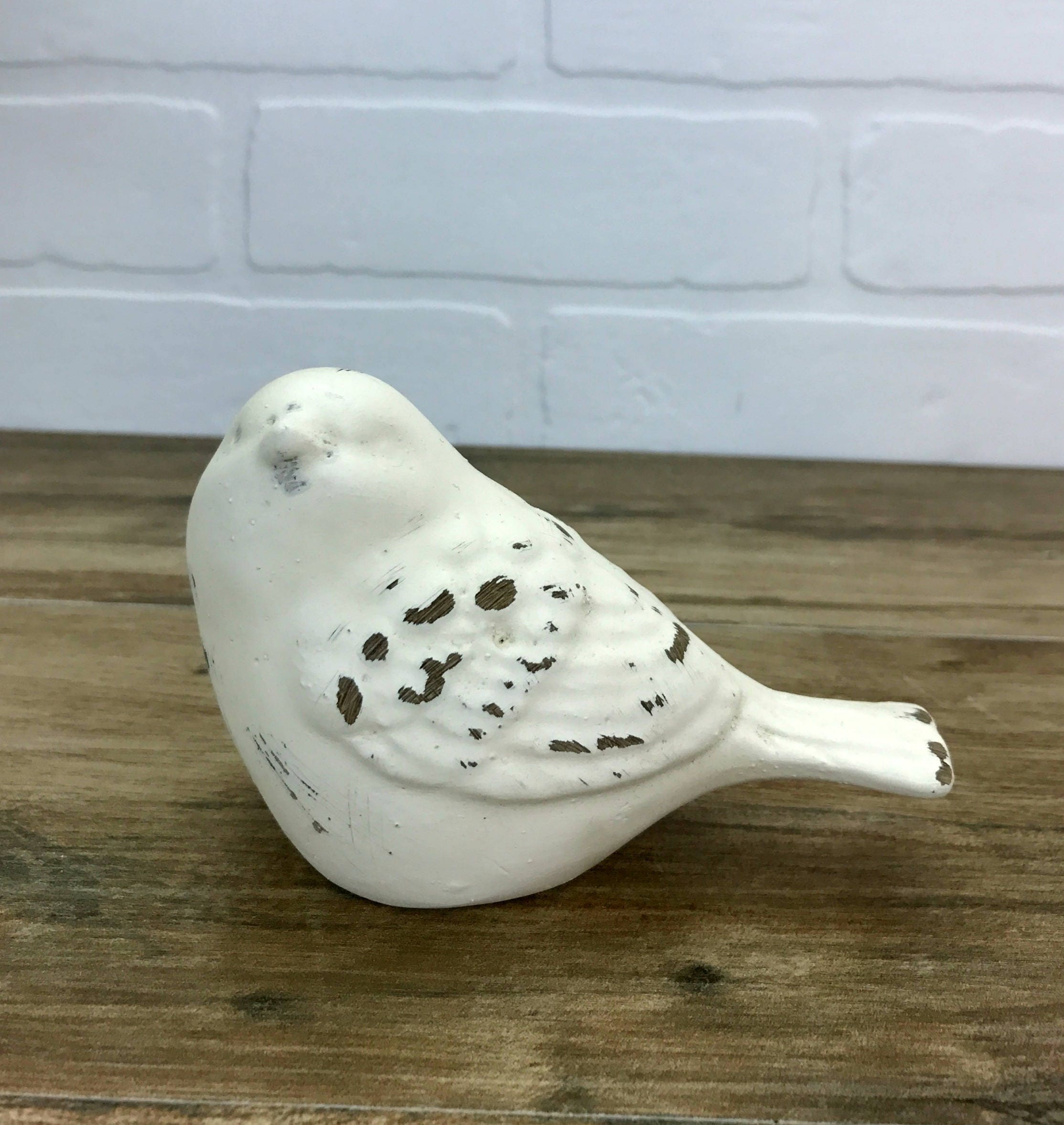 Sweet Bird Figurine//Bird Statue//Small Bird Statuette//Rustic Etsy