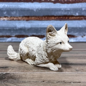 Ready To Ship Fox Figurine Woodland Décor Fox Statue Fox Collectible Farmhouse Fox Statue Fox Lover Gift Woodland Themed Nursery Gift