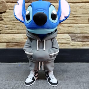39-Stitch and Angel 3D Printed Figures Stich urbano 21 cm