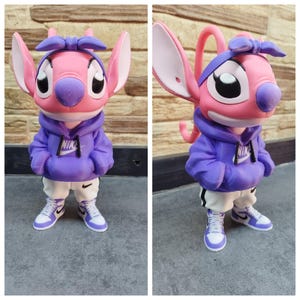 39-Stitch and Angel 3D Printed Figures Ángel urbano 22 cm