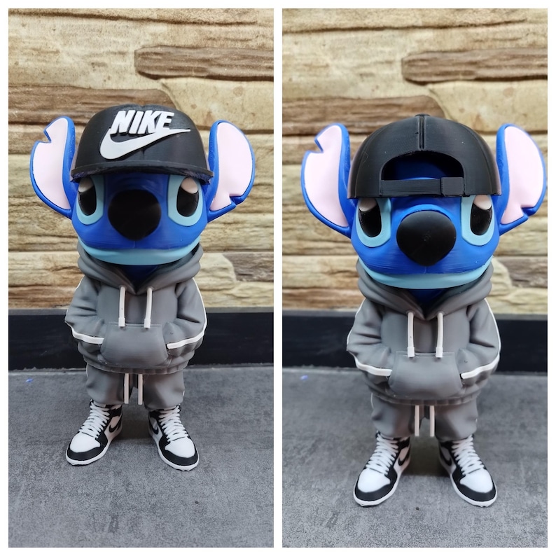 39-Stitch and Angel 3D Printed Figures image 5