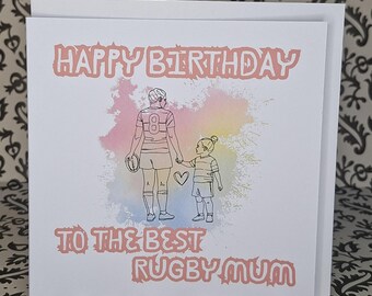 Mums Play Sport | Happy Birthday Rugby Mum Card
