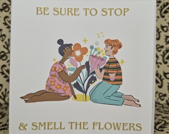 Thoughts & Moments | Smell the Flowers Hagen Card