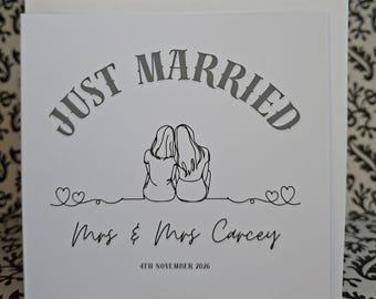 Personalised Wedding | Just Married Card