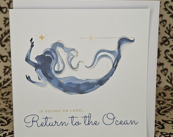 Momentos en el Océano / Tarjeta de Sirena