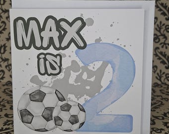 Personalised Age Birthday | Football Sports Card