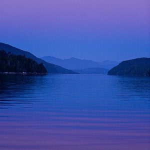 Set of quantity 5: Dusk at Hakai Beach, British Columbia Photo Card