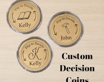 Personalized Couples Decision Coin: Funny Relationship Gift