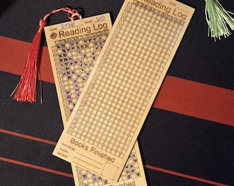 Wooden Reading Habit Tracker Bookmark