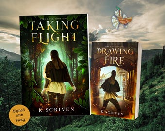 Signed Paperback: Taking Flight & Drawing Fire by K Scriven WITH SWAG!