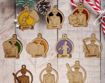 Personalized Marching Band Ornament: Custom Musician/Color Guard Gift