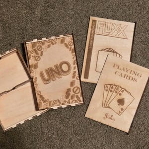 Wooden Storage Box for Card Games – Customizable Card Game Organizer