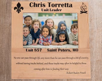 Wooden Picture Frame for Volunteer Recognition
