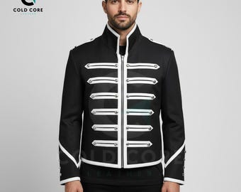 Parade Military Jacket Black Parade Cosplay – Gothic Rock Steampunk Band Coat Steampunk military jacket Band uniform jacket military
