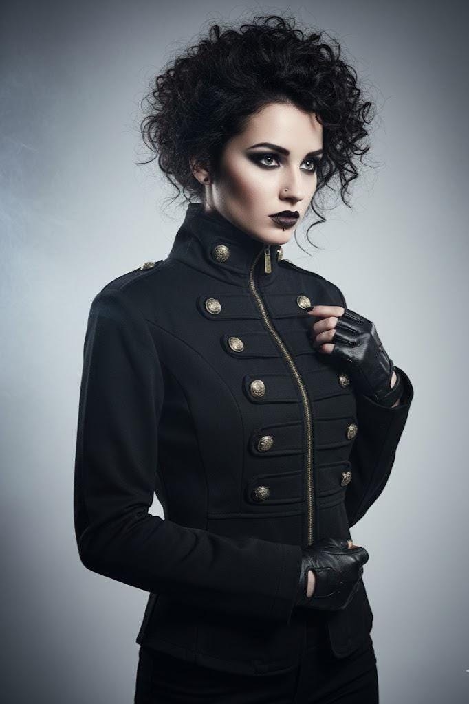 Military Goth Jacket - Etsy Canada