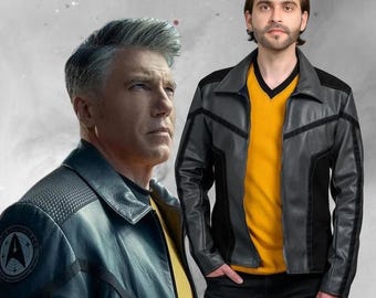 Captain Pike Leather Jacket: Star Trek Strange New Worlds Real