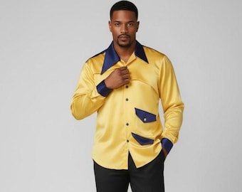 Gordon Gartrelle Yellow Satin Shirt: Cosby Show Parody - Anthony Mackie