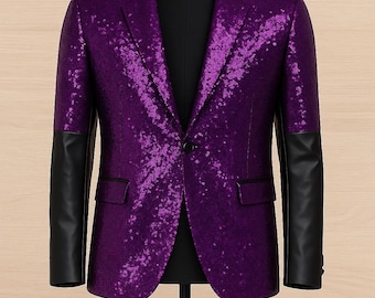 Papa Emeritus Purple Cosplay Blazer: Ghost Band Rite Here Rite Now, F You Patch