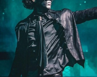 Papa Emeritus V Leather Jacket: Ghost Band Cosplay, Gothic