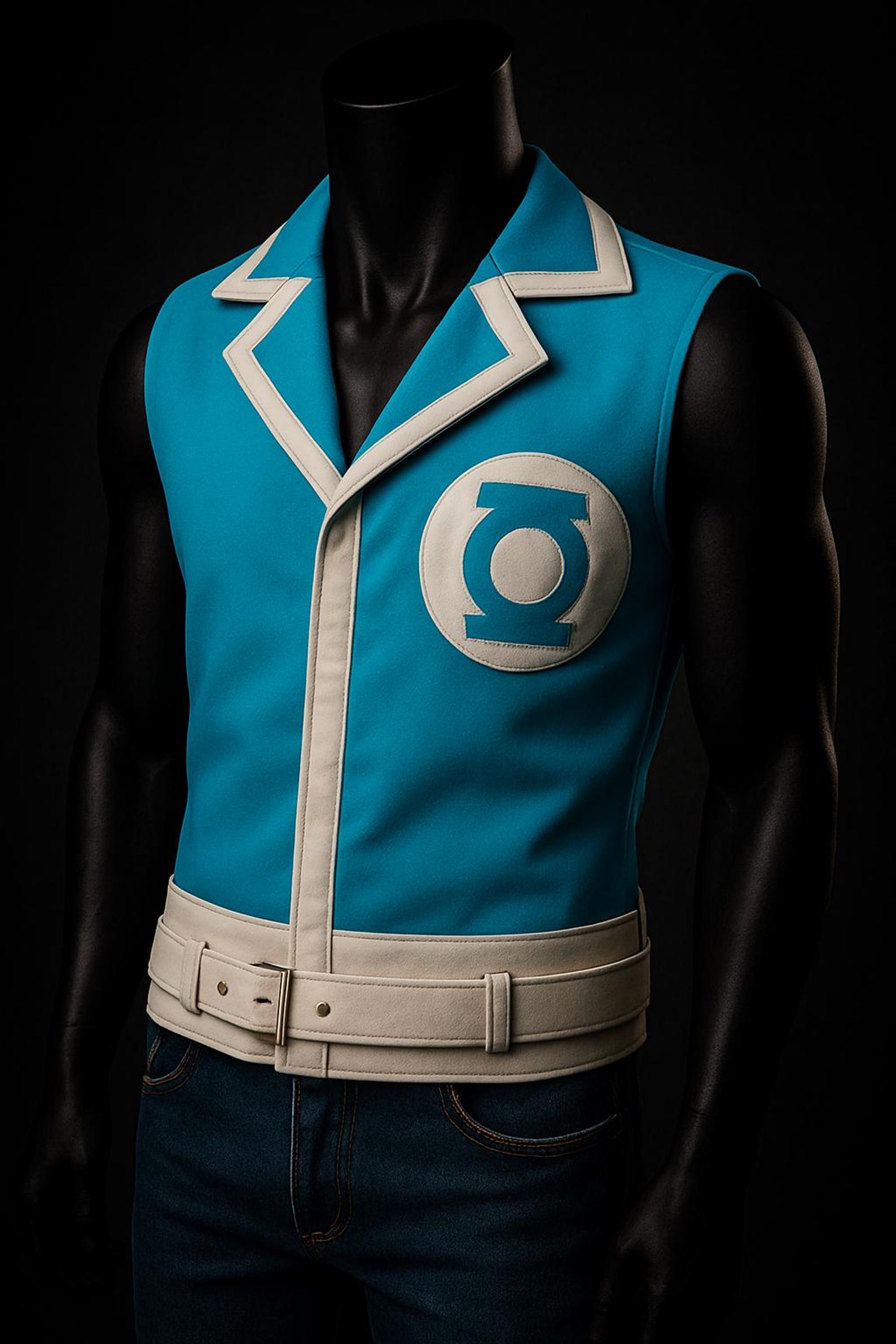 Green Lantern Corps Leather Vest: Guy Gardner Cosplay Costume - Etsy