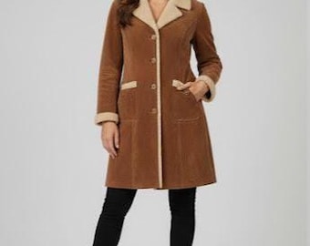 Christmas Fashion Jacket All I Need Christmas Movie Inspired Women’s Velvet Coat | Elegant Holiday Winter Coat with Faux Fur Collar |