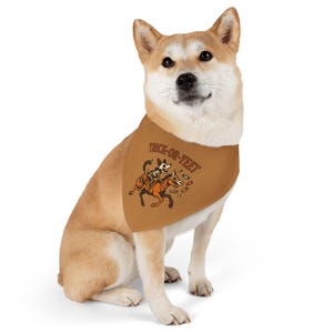 Trick Or Yeet Halloween Pet Bandana Collar: Spooky Dog Costume