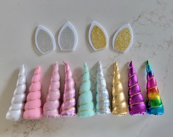 5" Unicorn Horn - Pink Gold Metallic Unicorn Horn - Unicorn Costume