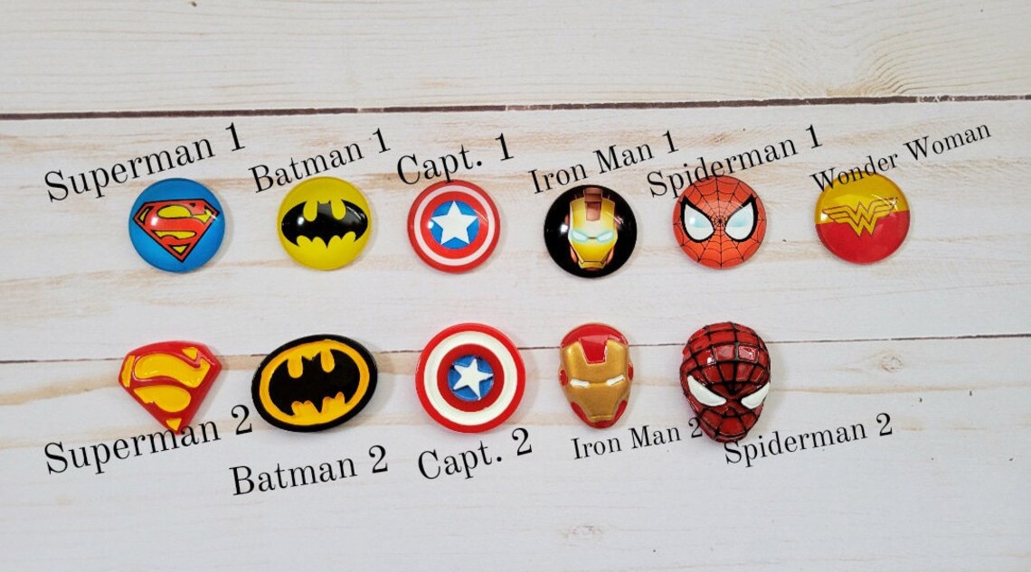 Superhero christmas ornament set