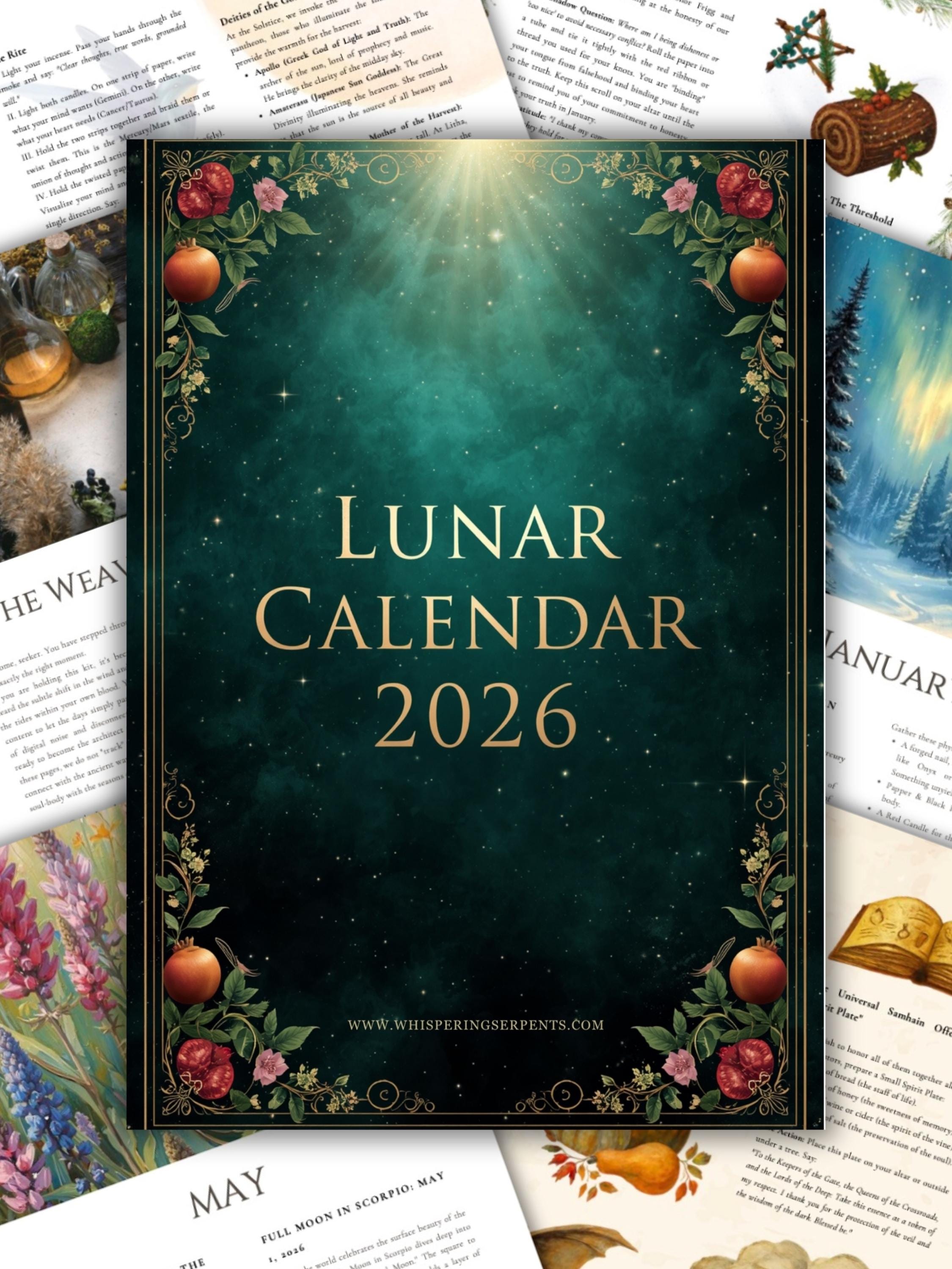 2026 Lunar Calendar and Pagan Rituals Full Guide, Wheel of the Year ...
