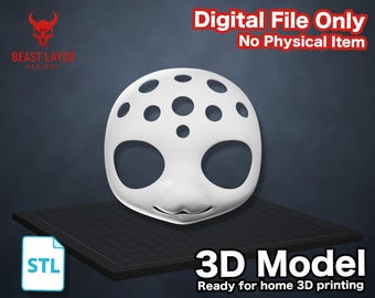 Base para cabeza de disfraz de furry, modelo 3D STL, ojos en blanco, piezas modulares, marco para máscara peluda, impresión digital DIY, base para cabeza de cachorro de gato Kemono Toony, armadura de cosplay