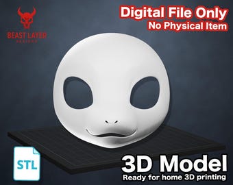 Base para cabeza de disfraz de perro Toro Divino Estándar, archivo STL, Fursona, impresión 3D DIY, disfraz de Kemono, cosplay peludo