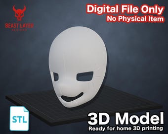 Base para cabeza de disfraz de Doberman, archivo STL para ojos - Máscara de cosplay Kemono (descarga digital)