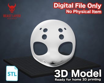 Base para cabeza de disfraz de pájaro, modelo 3D STL, piezas modulares para ojos, marco de máscara peluda, impresión digital DIY, base para cabeza de Griffin Avali Toony, armadura de cosplay