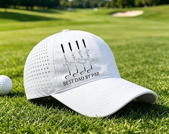 Personalized Best Dad By Par hat, Embroidery golf hat,best grandpa by par hat,father day gift ,gift for dad