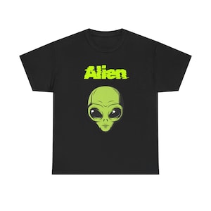 Alien Graphic Unisex Cotton Tee - Sci-Fi Casual Wear
