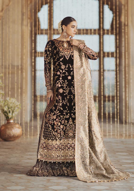 Pakistani Premium Velvet With Dupatta Dress, Pakistani Salwar Kameez Embroidered Outfits, Indian Nikka Mayo Barat & Wedding Dress Ak - Etsy Pakistani Premium Velvet With Dupatta Dress, Pakistani Salwar Kameez Embroidered Outfits, Indian Nikka Mayo Barat & Wedding Dress Ak - Etsy
