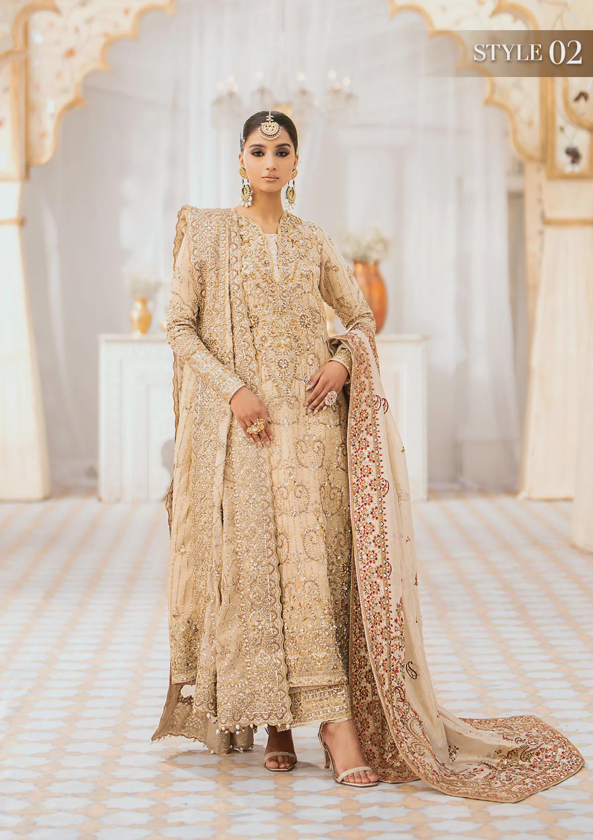 Luxury Golden Handmade Pakistani Bridal Outfit, Wedding Bridal Corset Dress,  Embroidered Organza Wedding Maxi Dress Indian Gown Outfit Ak - Etsy