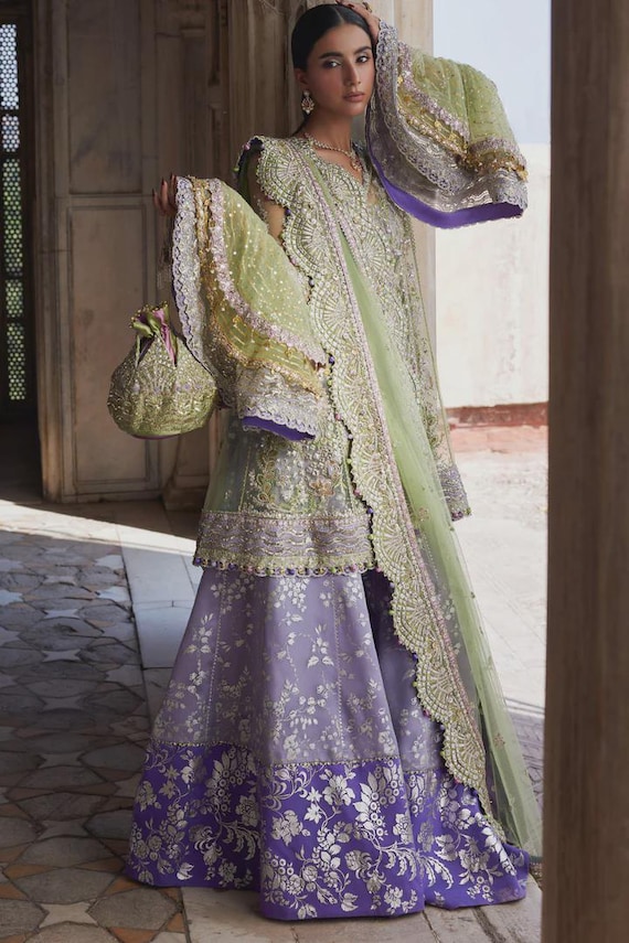 purple color combination dress for wedding Trending combinations the perfect bride & groom duo! From elegant pink & blue to dreamy white & purple, these combos are pure magic! Which one is your favorite? , making it ideal for all the girls celebrating alongside the bride Color Palette Inspiration | Purple