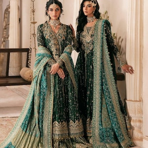 パキスタン　パーティドレス Pakistani barat dress - Etsy 日本