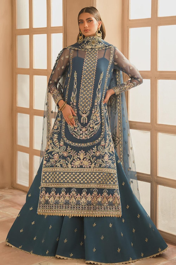 indya maxi dress Buy Indya White & Blue Block Print Cotton Maxi Dress Online