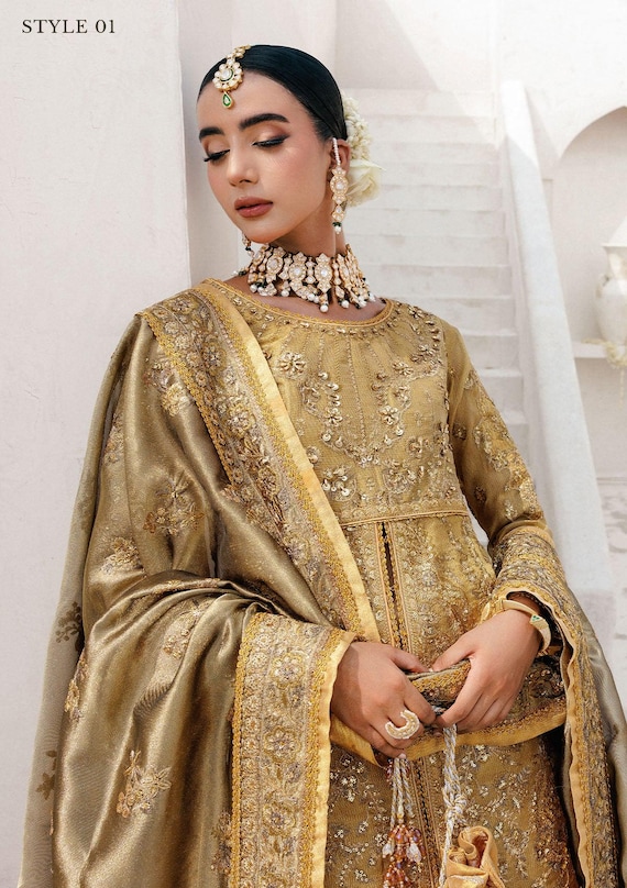 sachin and babi light blue dress Kashees Bridal Wear – Luxury Bridal Dresses & Wedding Lehengas main image 1