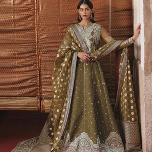 masoori dress designs Hand Embellished Masoori Asian Wedding Dress, Luxury Designer Barat Outfit