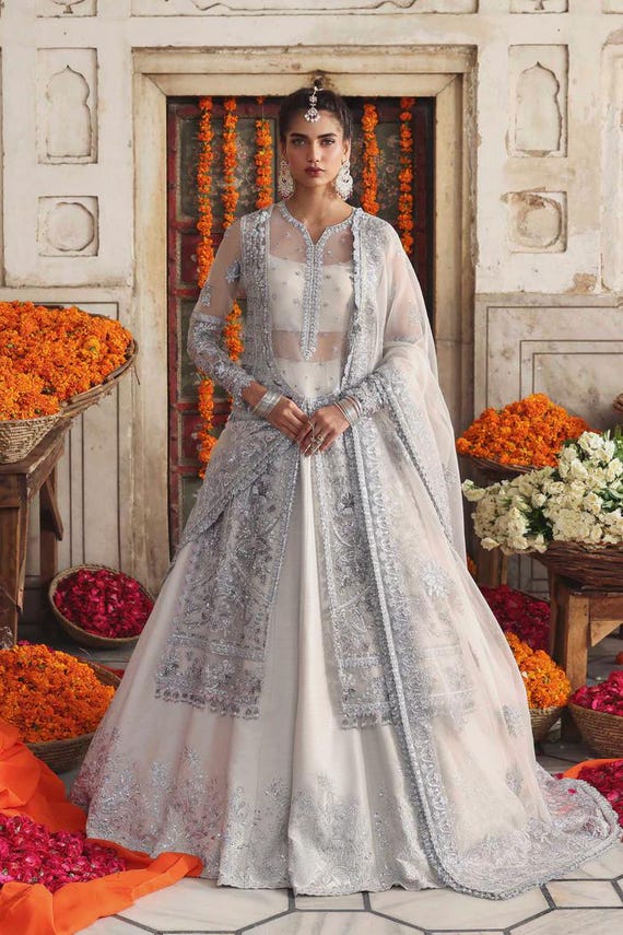 Buy Luxury Wedding Bridal Outfit Pakistani Dress, Black Gown Velvet Dress,  Kaftan Bell Bottoms Organza Dress, Bridesmaid Indian Bridal Saree Aa Online  in India - Etsy