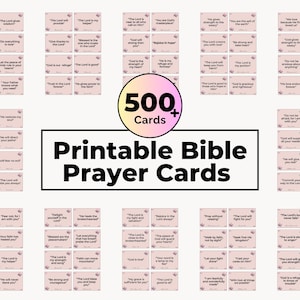 500+ Bible Verse Cards Printable, Bible Quote Cards, Prayer Cards, Memory Verse Cards, Prayer Board Kit, Devotional Journal, Prayer Board