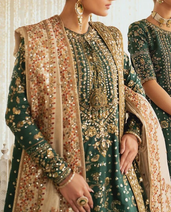 mehndi formal dresses Nawazish Pakistani indian wedding bridal dresses mehndi nikkah eid formal  party outfits usa uk