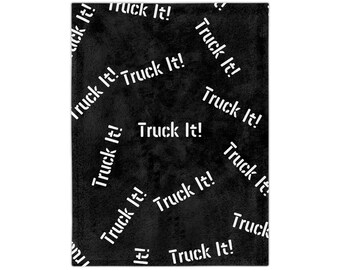 Camionnez-le ! Couverture en velours côtelé en microfibre, jeté confortable, cadeau pour un amateur de camion, décoration d'intérieur, couverture chaude pour toutes les occasions