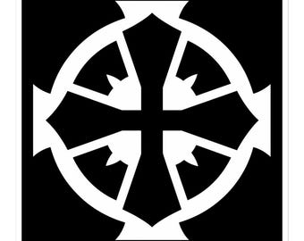 Templar Cross Sticker – Medieval Symbol – Knightly Cross Pattée - Etsy